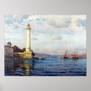 Michel Zeno Diemer Ahırkapı Lighthouse Poster
