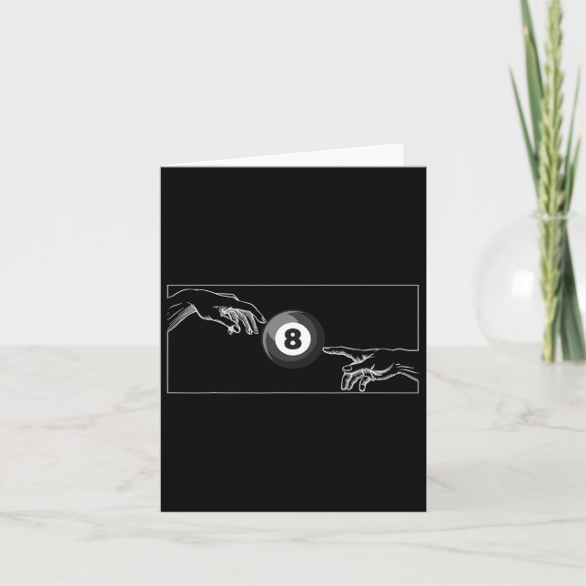 Michelangelo Artistic Billiards Hand of God Black Kort (Framsida)