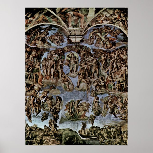 Michelangelo Buonarroti - den senaste domen Poster (Framsidan)