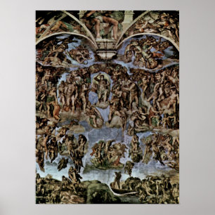 Michelangelo Buonarroti - den sist bedömningen Poster