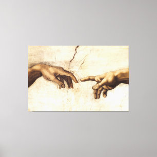 Michelangelo Buonarroti - Guds skapelse Hand Canvastryck