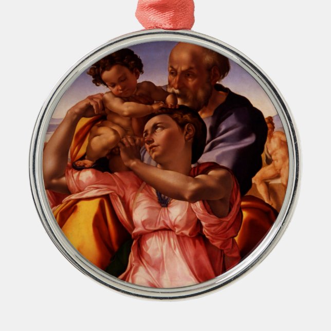 Michelangelo Buonarroti - Tondo Doni - Ornament (Framsidan)
