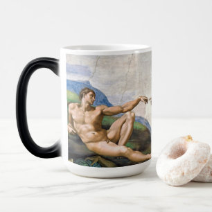 Michelangelo Buonarrotis skapelse av Adam Magisk Mugg