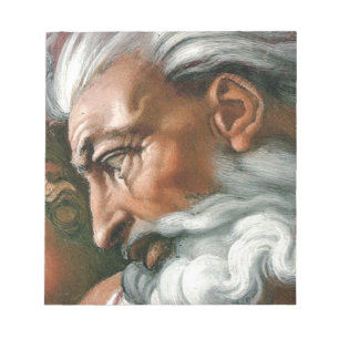 Michelangelo Creation Adam God Art Anteckningsblock
