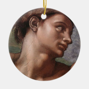 Michelangelo Creation Adam God Art Julgransprydnad Keramik