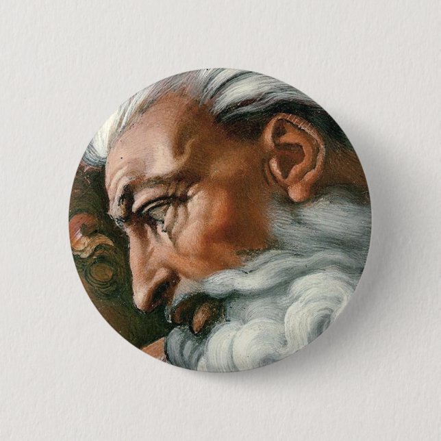 Michelangelo Creation Adam God Art Knapp (Framsida)