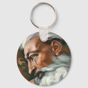 Michelangelo Creation Adam God Art Nyckelring