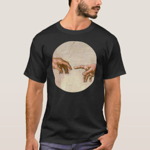 Michelangelo Creation Adam God Art Tee