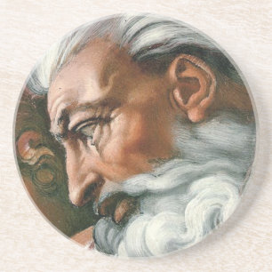 Michelangelo Creation Adam God Art Underlägg