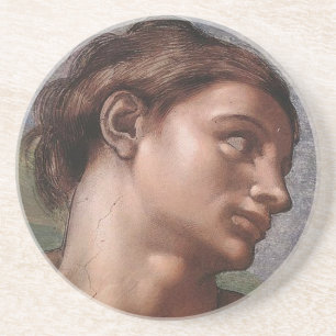 Michelangelo Creation Adam God Art Underlägg Sandsten