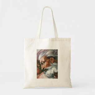 Michelangelo Creation Adam Gud Tygkasse