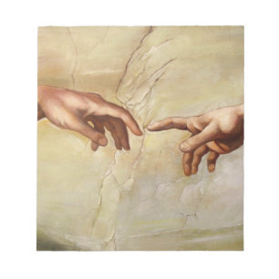 Michelangelo Creation av Adam Sistine Chapel Anteckningsblock