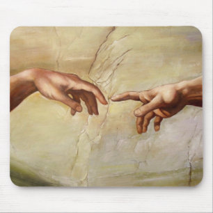 Michelangelo Creation av Adam Sistine Chapel Musmatta