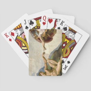 Michelangelo Creation of Adam Art Casinokort