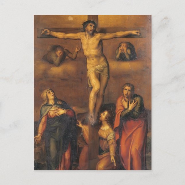 Michelangelo-Crucifixion Vykort (Framsida)