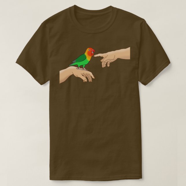 Michelangelo Fischers Lovebird T Shirt (Design framsida)