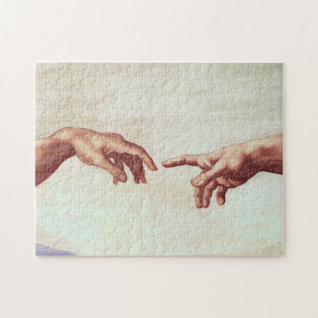 Michelangelo händer pussel (Horisontell)