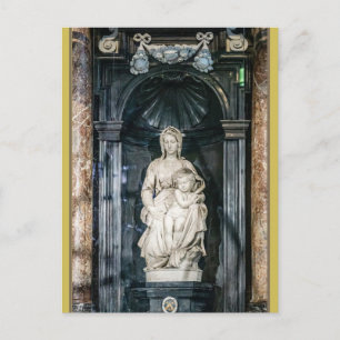 Michelangelo Madonna of Bruges Postcard Vykort