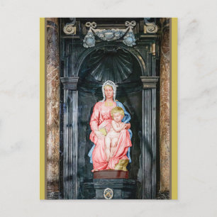 Michelangelo Madonna of Bruges Postcard Vykort