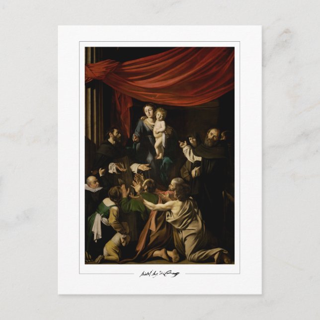 Michelangelo Merisi da Caravaggio #2 - Finkonst Vykort (Framsida)