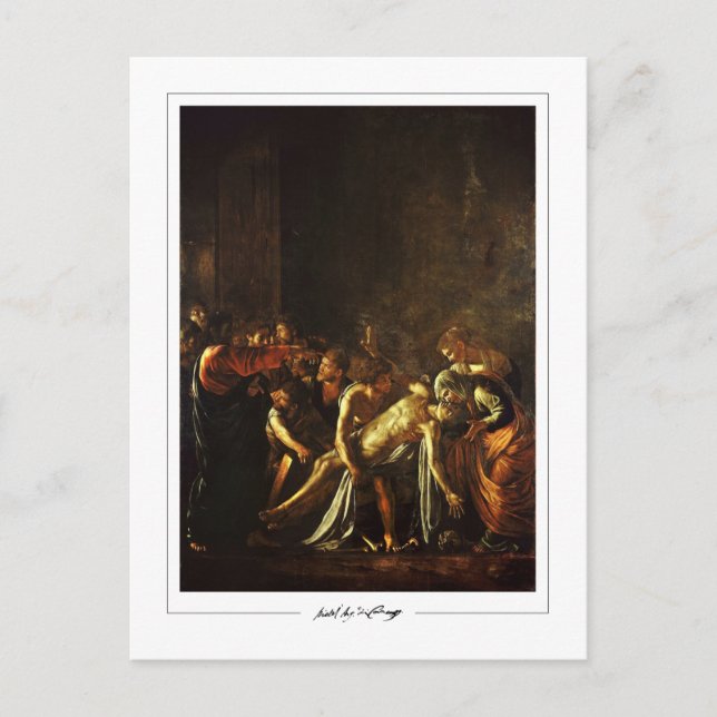Michelangelo Merisi da Caravaggio #47 - Fine Art Vykort (Framsida)
