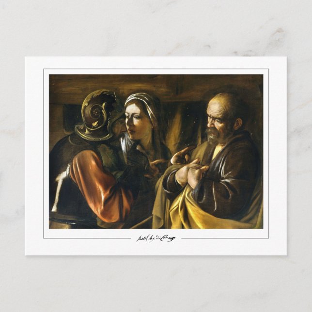 Michelangelo Merisi da Caravaggio #59 - Finkonst Vykort (Framsida)