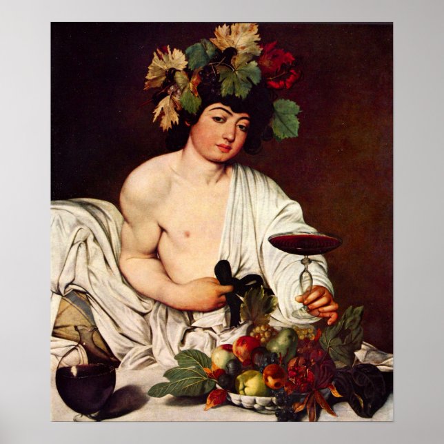 Michelangelo Merisi da Caravaggio-Bacchus Poster (Framsidan)