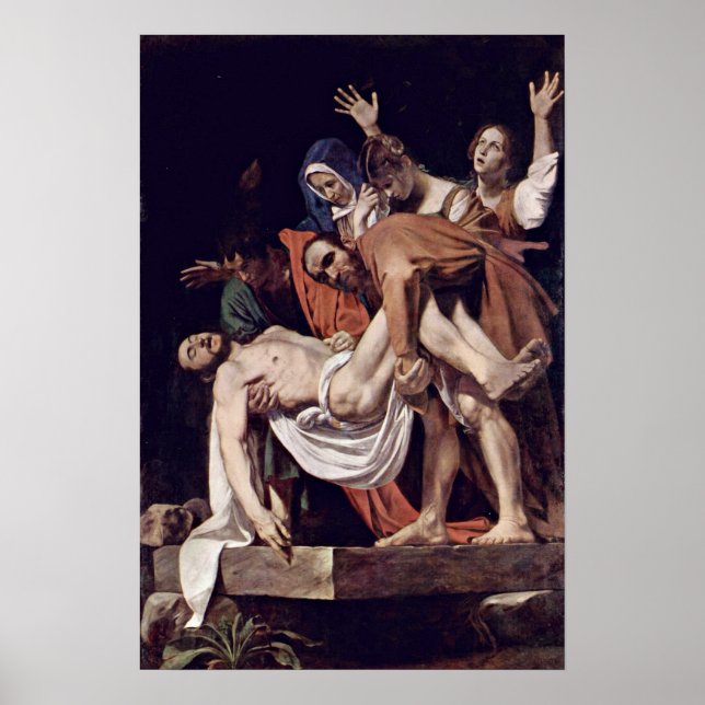 Michelangelo Merisi da Caravaggio - Entombment Poster (Framsidan)