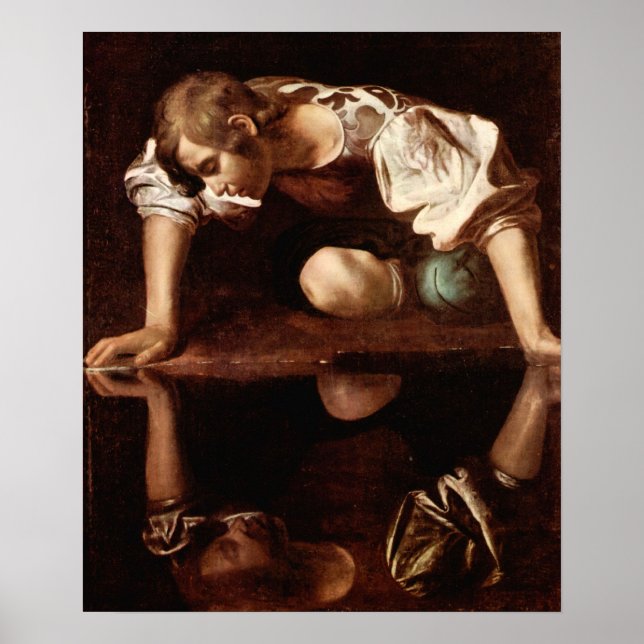 Michelangelo Merisi da Caravaggio-Narcissus Poster (Framsidan)
