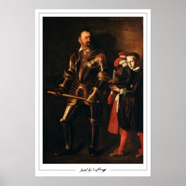 Michelangelo Merisi da Caravaggio Zedign Art Poste Poster (Framsidan)