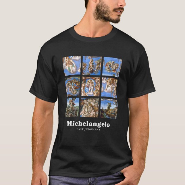 Michelangelo Painting Sista domen för en 2 T Shirt (Framsida)
