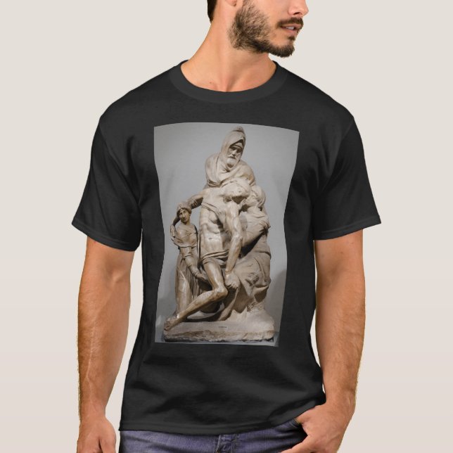 Michelangelo Pieta Bandini Opera Duomo Florence T Shirt (Framsida)