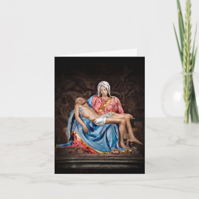 MICHELANGELO PIETÀ GUDS LAMM xdkbg Kort (Framsida)