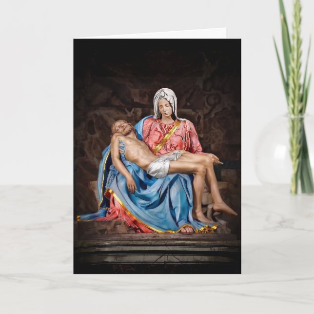 MICHELANGELO PIETÀ GUDS LAMM xdkbg Kort (Framsida)