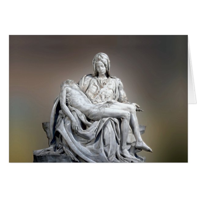 Michelangelo - Pieta Hälsningskort (Framsidan Horizontal)