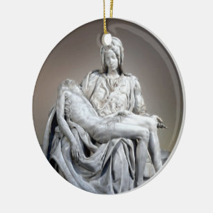 Michelangelo - Pieta Julgransprydnad Keramik