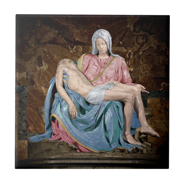 MICHELANGELO PIETA KAKELPLATTA (Framsidan)