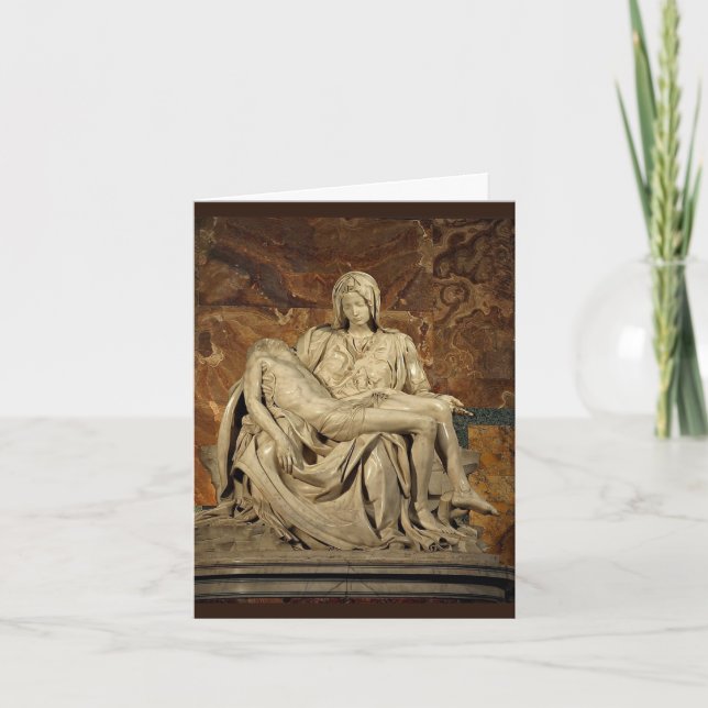 MICHELANGELO PIETÀ-KORT HELGKORT (Framsida)