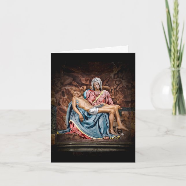 MICHELANGELO PIETÀ-KORT HELGKORT (Framsida)