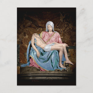 MICHELANGELO PIETA POSTCARD HELG VYKORT