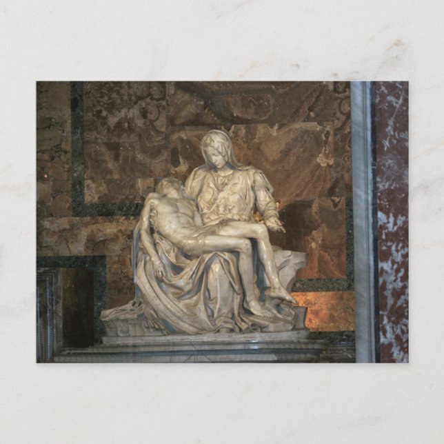 Michelangelo Pieta Postcard Vykort (Framsida)