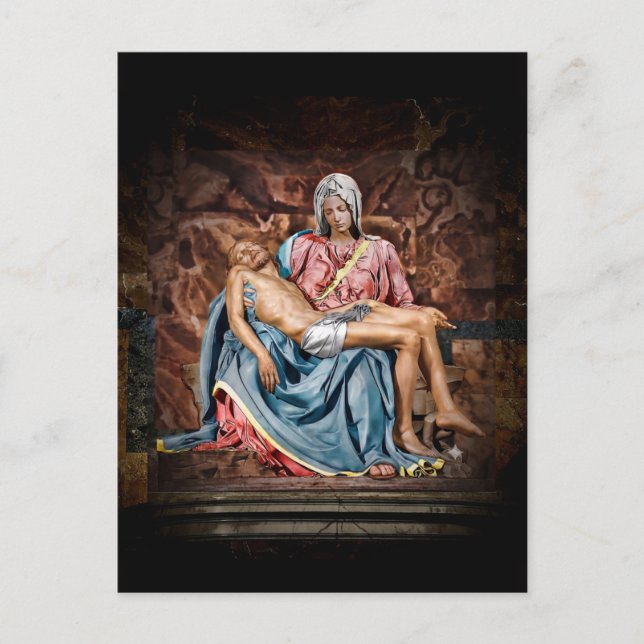 MICHELANGELO PIETÀ vykort (Framsida)