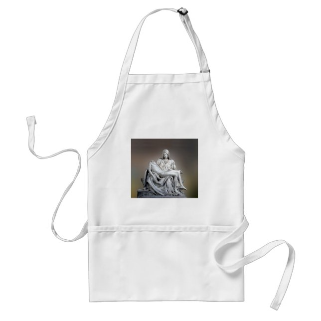Michelangelo - Pieta Zazzle HEART Apron Förkläde (Framsidan)
