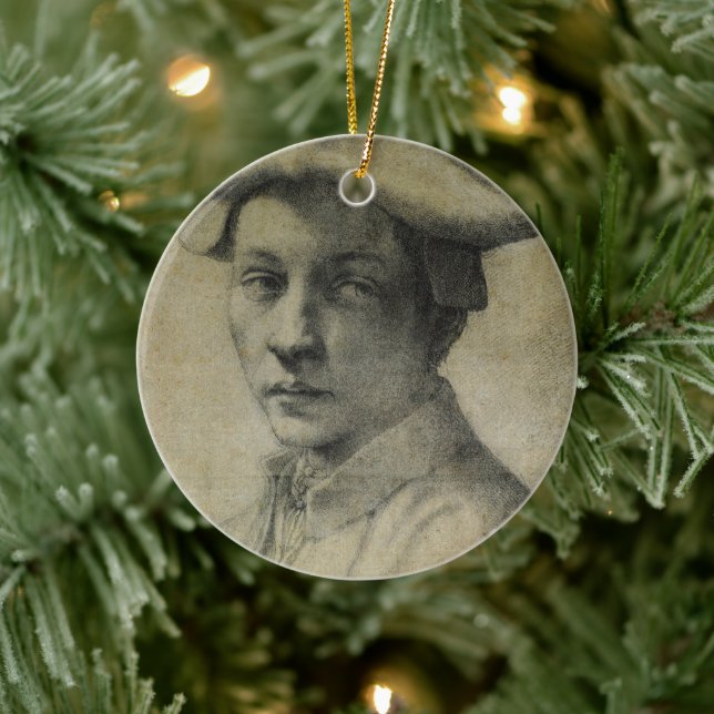 Michelangelo Porträtt av Andrea Quaratesi Julgransprydnad Keramik (Träd)