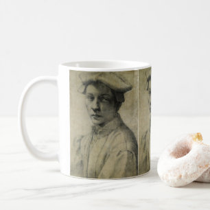 Michelangelo Porträtt av Andrea Quaratesi Kaffemugg