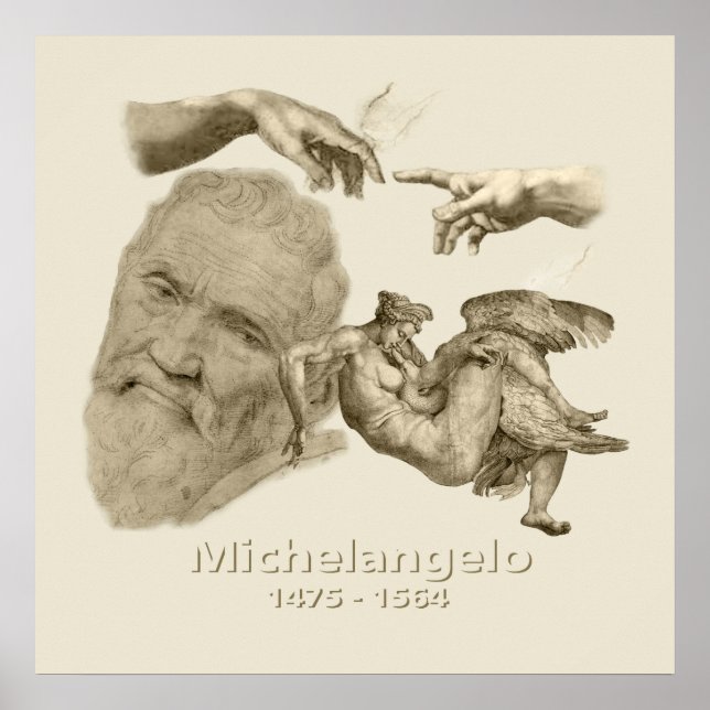 Michelangelo Poster (Framsidan)