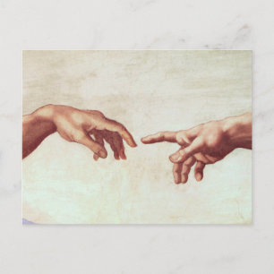 Michelangelo räcker vykortet vykort