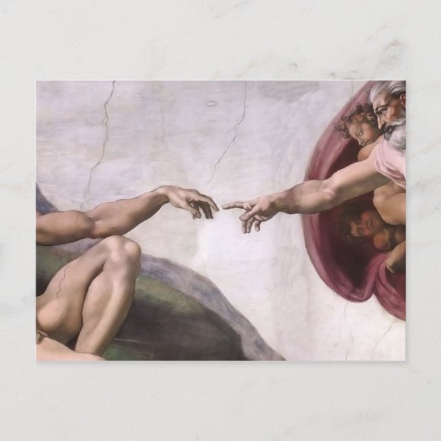 Michelangelo Renaissance Art Vykort (Framsida)