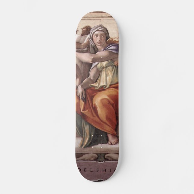 Michelangelo renaissancekonst mini skateboard bräda 18,7 cm (Framsida)