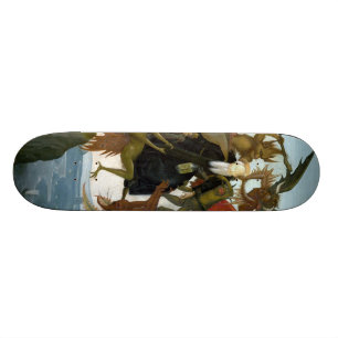 Michelangelo renaissancekonst old school skateboard bräda 18 cm